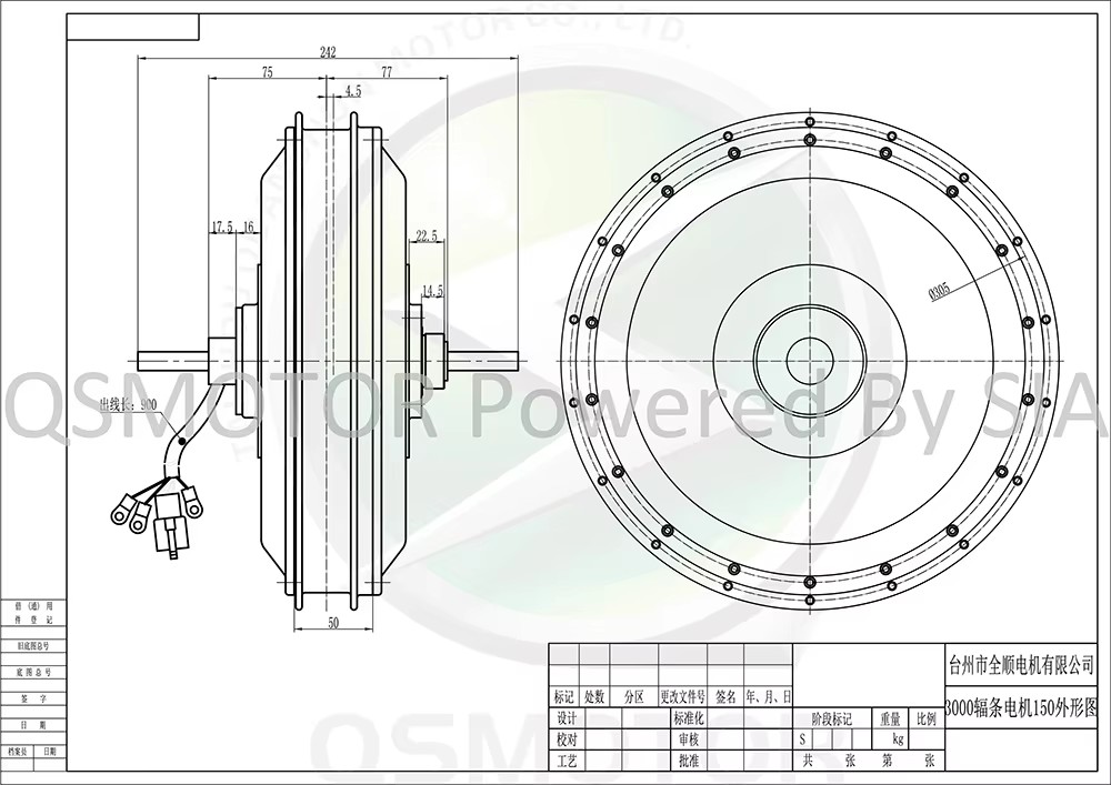 QSMotor QS273 V3 40H BLDC Spok - đánh giá và giá 12000W Electric Motorcycle Hub Motor