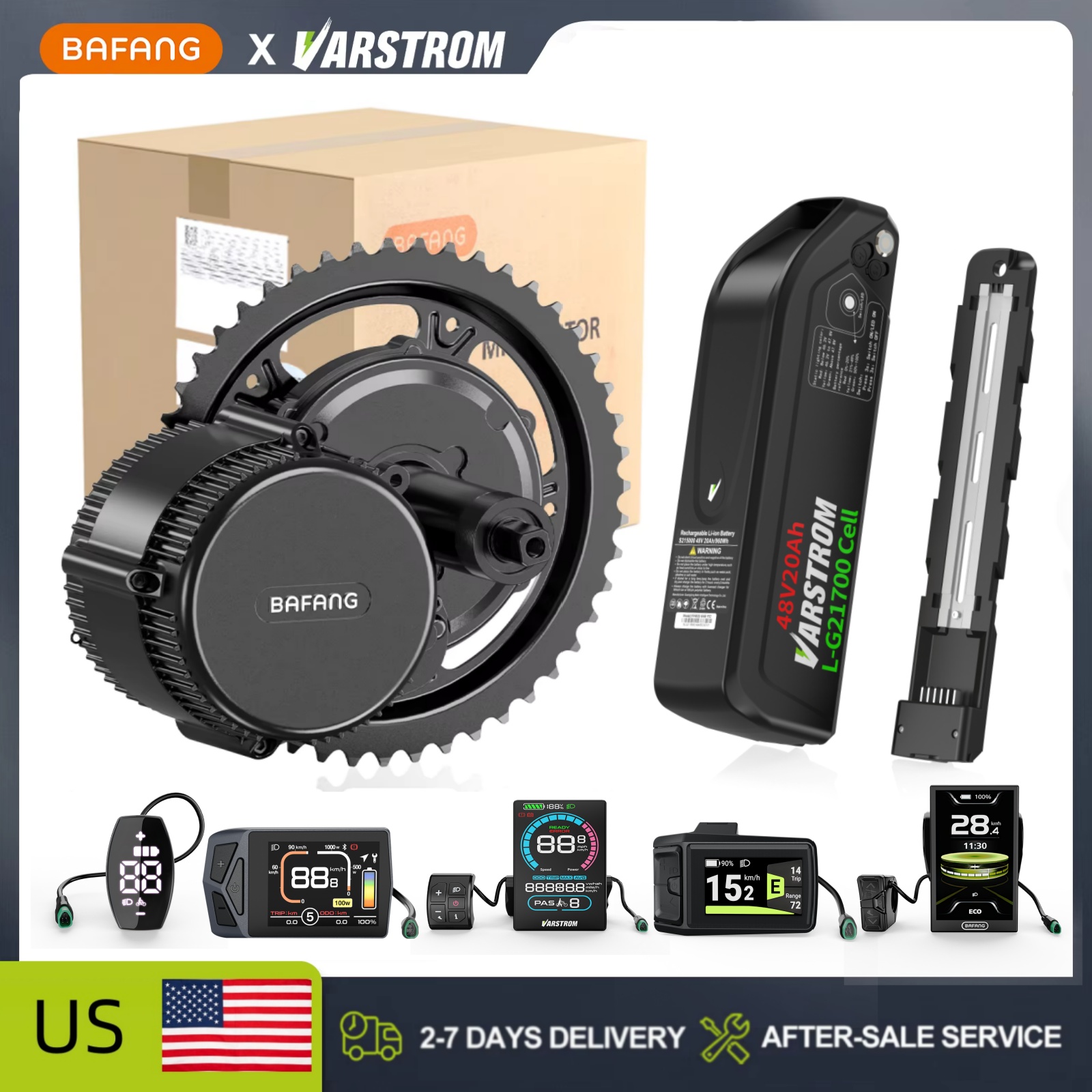[US Stock]Bafang 48V Mid Drive - đánh giá và giá Mid Drive Conversion Kit 1000W